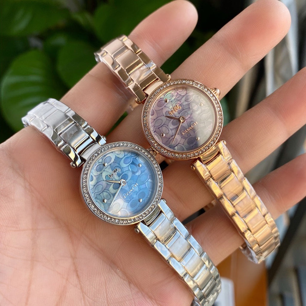 Coach Park Crystal Dial Rose Gold Steel Strap Watch for Women - 14503226 Buy Now By Coach