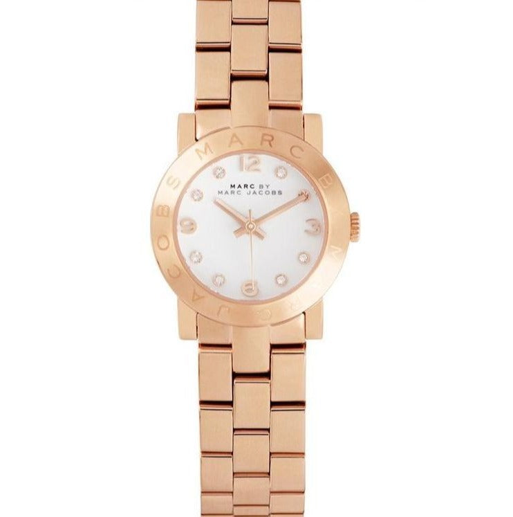 Marc Jacobs Mini Amy White Dial Rose Gold Steel Strap Watch for Women - MBM3078 Buy Now By Marc Jacobs