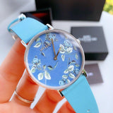 Coach Perry Floral Blue Dial Blue Leather Strap Watch for Women - 14503294 Buy Now By Coach