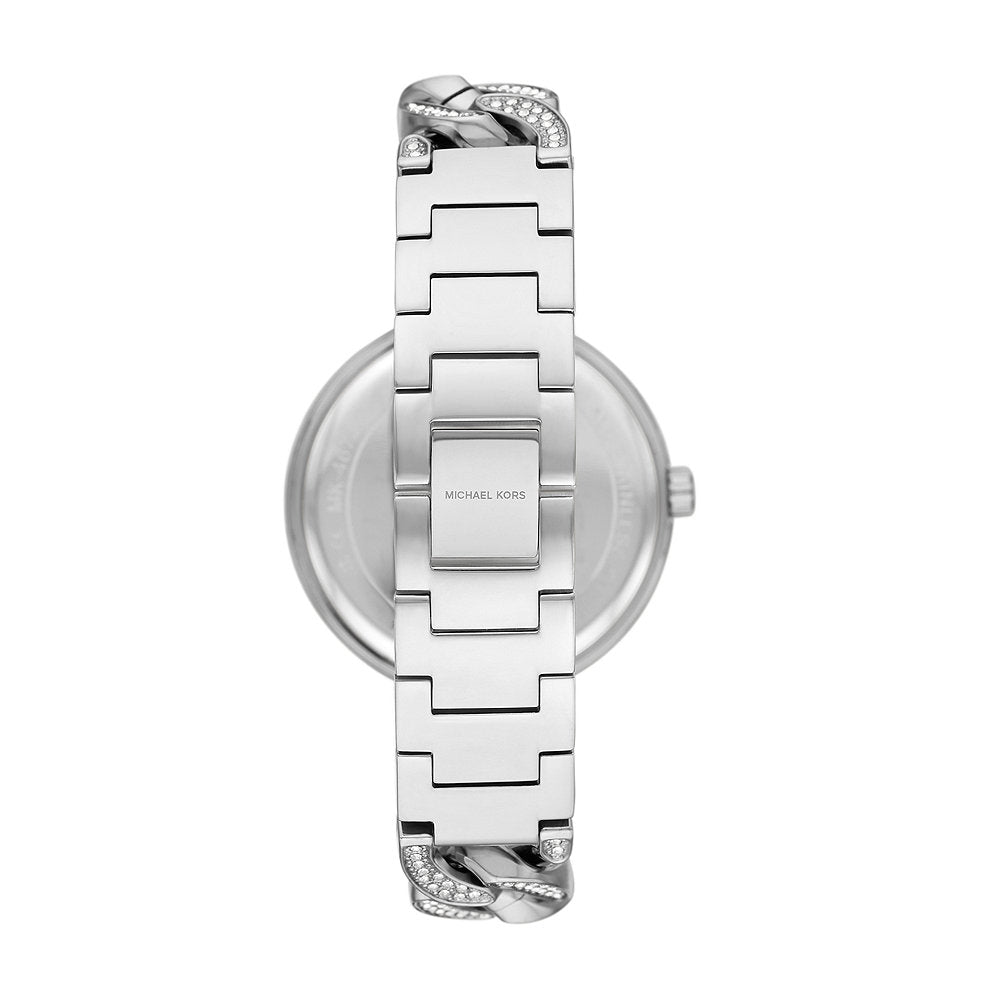 Michael Kors Catelyn Quartz Crystals Silver Dial Silver Steel Strap Watch For Women - MK4675 Buy Now By Michael Kors