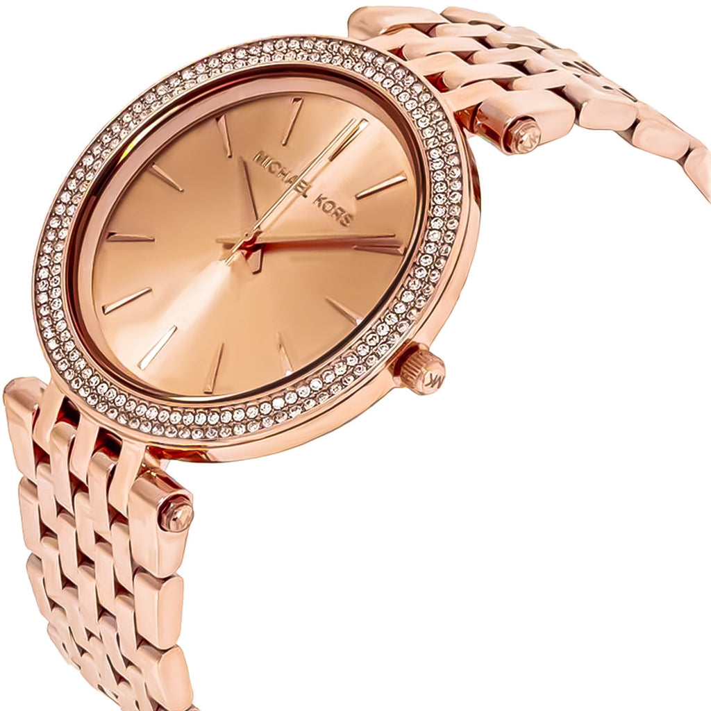 Michael Kors Darci Rose Gold Dial with Diamonds Rose Gold Stainless Steel Strap Watch for Women - MK3192 Buy Now By Michael Kors