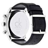 Calvin Klein City Chronograph Silver Dial Black Leather Strap Watch for Men - K2G271C6 Buy Now By Calvin Klein
