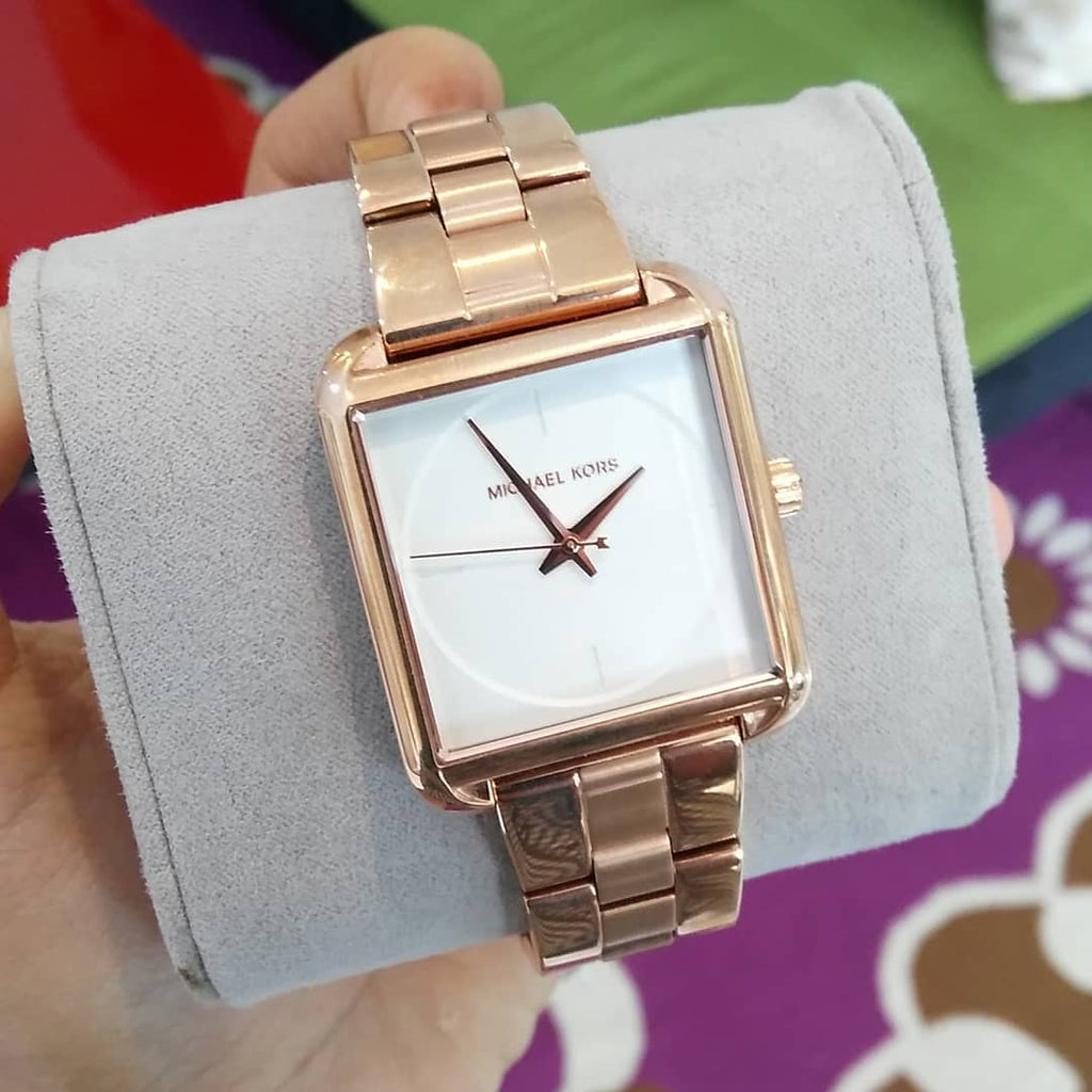 Michael Kors Lake Quartz White Dial Rose Gold Steel Strap Watch For Women - MK3645 Buy Now By Michael Kors