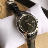 Tissot T Trend Couturier Black Dial Black Leather Strap Watch For Women - T035.210.16.051.00 Buy Now By Tissot