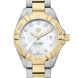 Tag Heuer Aquaracer Diamonds Mother of Pearl Dial Two Tone Steel Strap Watch for Men - WBD1422.BB0321 Buy Now By Tag Heuer