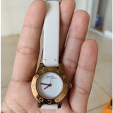 Marc Jacobs Mini Blade White Dial White Leather Strap Watch for Women - MBM1207 Buy Now By Marc Jacobs