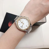 Michael Kors Mindy Three Hand White Dial Two Tone Steel Strap Watch For Women - MK7084 Buy Now By Michael Kors