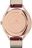 Swarovski Crystalline Aura Red Dial Red Leather Strap Watch for Women - 5558637 Buy Now By Swarovski