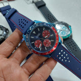 Guess Odyssey Analog Blue Dial Blue Rubber Strap Watch For Men - W1108G1 Buy Now By Guess