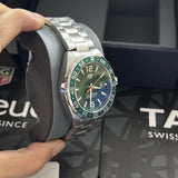 Tag Heuer Formula 1 Men’s Quartz Swiss Made Silver Stainless Steel Green Dial 43mm Watch WAZ1017.BA0842