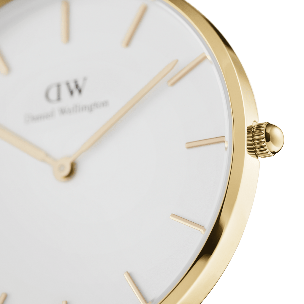 Daniel Wellington Classic Petite White Dial Gold Mesh Bracelet Watch For Women - DW00100348 Buy Now By Daniel Wellington