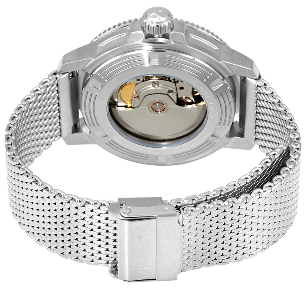 Tissot Seastar 1000 Powermatic 80 Blue Dial SIlver Mesh Bracelet Watch For Men - T120.407.11.041.02 Buy Now By Tissot
