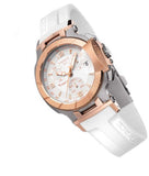 Tissot T Race Chronograph White Dial White Rubber Strap Watch for Women - T048.217.27.017.00 Buy Now By Tissot
