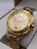 Versace Dylos Chronograph Gold Dial Gold Steel Strap Watch for Men - VQC040015 Buy Now By Versace