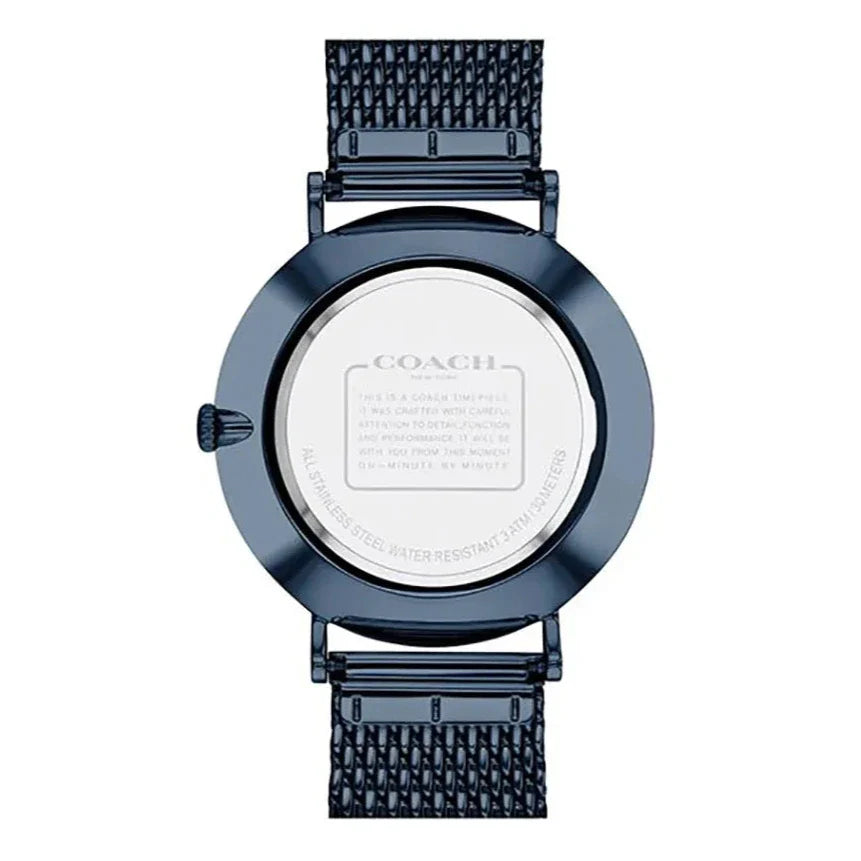 Coach Charles Blue Dial Blue Mesh Bracelet Watch for Men - 14602146 Buy Now By Coach