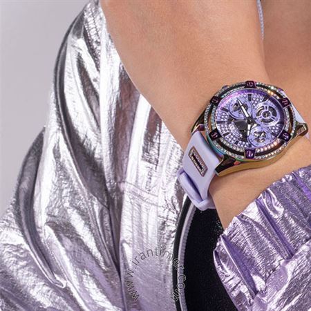 Guess Queen Quartz Purple Dial Purple Silicone Strap Watch For Women - GW0536L4 Buy Now By Guess
