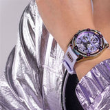 Guess Queen Quartz Purple Dial Purple Silicone Strap Watch For Women - GW0536L4 Buy Now By Guess