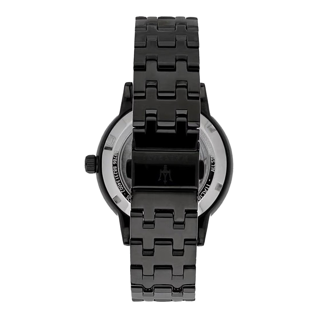 Maserati Granturismo Sport GT Skeleton Black Dial Black Steel Strap Watch For Men - R8823134003 Buy Now By Maserati