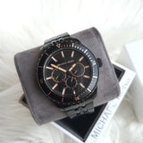 Michael Kors Cunningham Chronograph Black Dial Black Steel Strap Watch For Men - MK7157 Buy Now By Michael Kors