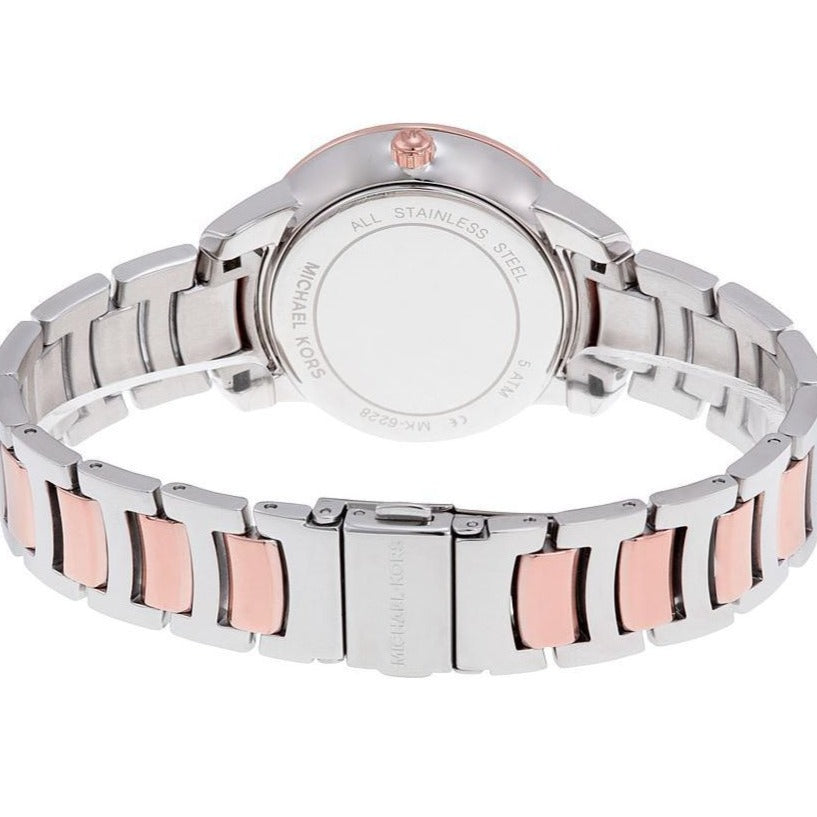 Michael Kors Whitley Analog White Dial Two Tone Steel Strap Watch For Women - MK6228 Buy Now By Michael Kors