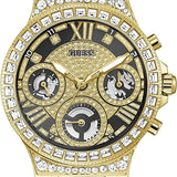 Guess Moonlight Diamonds Gold Dial Gold Steel Strap Watch for Women - GW0320L5 Buy Now By Guess