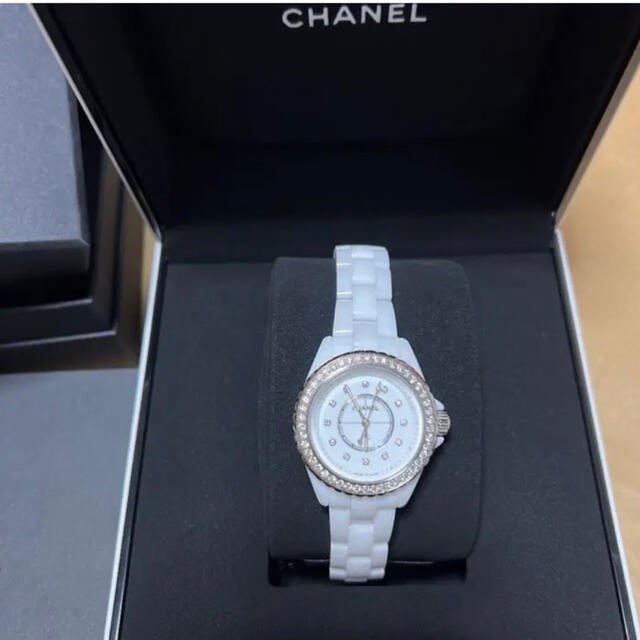 Chanel J12 Quartz Diamonds White Dial White Steel Strap Watch for Women - J12 H6418 Buy Now By Chanel