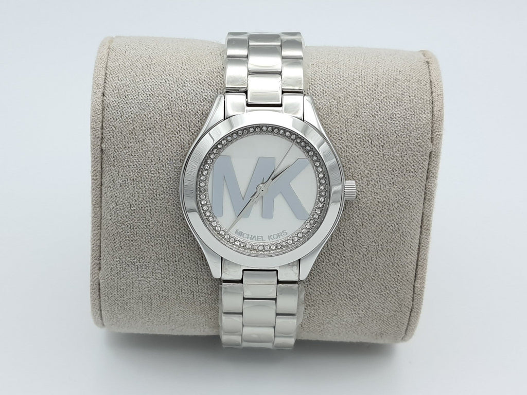 Michael Kors Mini Slim Runway Silver Dial Silver Steel Strap Watch for Women - MK3548 Buy Now By Michael Kors