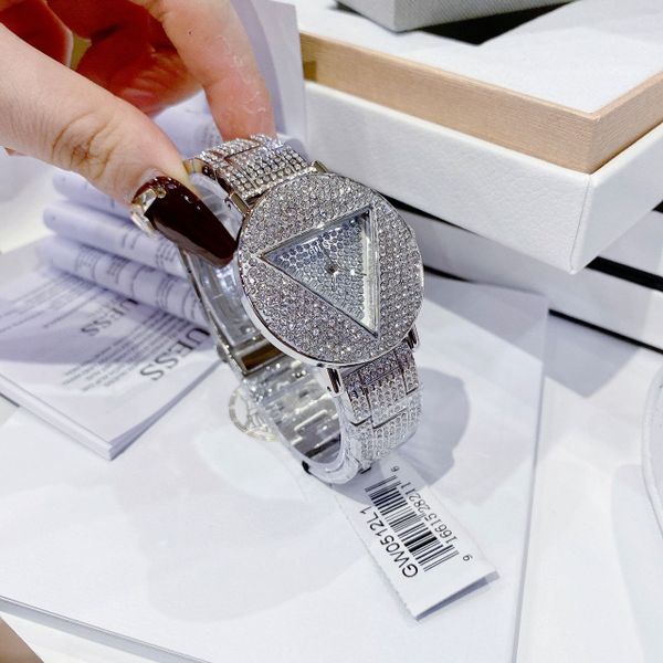 Guess Trend Diamonds Silver Dial Silver Steel Strap Watch for Women - GW0512L1 Buy Now By Guess