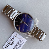 Coach Charles Blue Dial Silver Steel Strap Watch for Men - 14602429 Buy Now By Coach