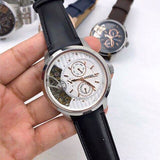 Fossil Townsman Twist Multifunction White Dial Black Leather Strap Watch for Men - ME1164 Buy Now By Fossil