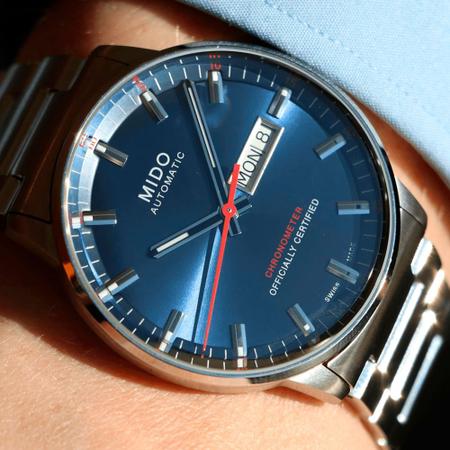 Mido Commander II Automatic Chronometer Blue Dial Silver Steel Strap Watch For Men - M021.431.11.041.00 Buy Now By Mido