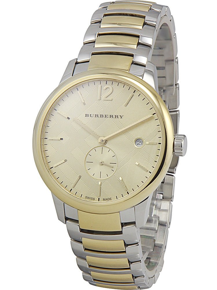Burberry The Classic Gold Dial Two Tone Steel Strap Watch for Men - BU10011 Buy Now By Burberry