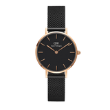 Daniel Wellington Petite Ashfield Black Dial Black Mesh Strap Watch for Women - DW00100307 Buy Now By Daniel Wellington