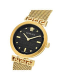 Versace Meander Black Dial Gold Mesh Bracelet Watch for Women - VELW00720 Buy Now By Versace