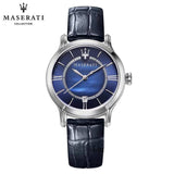 Maserati Epoca Blue Dial Blue Leather Strap Watch For Women - R8851118502 Buy Now By Maserati