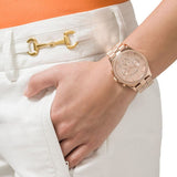 Marc Jacobs Henry Chronograph Rose Gold Dial Rose Gold Steel Strap Watch for Women - MBM3118 Buy Now By Marc Jacobs