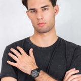 Tommy Hilfiger Austin Black Dial Black Leather Strap Watch for Men - 1791638 Buy Now By Tommy Hilfiger