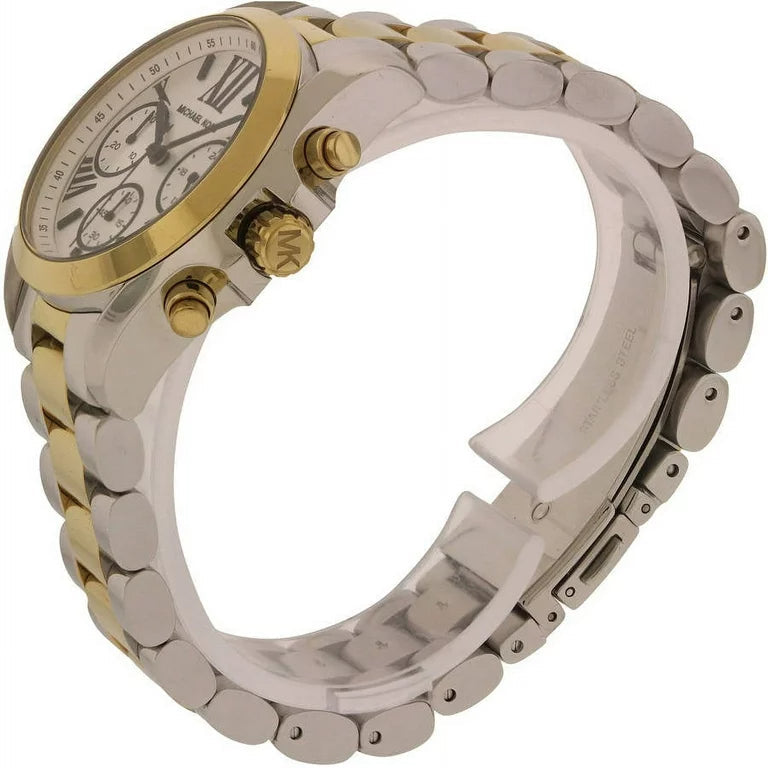 Michael Kors Bradshaw Chronograph Silver Dial Two Tone Steel Strap Watch For Women - MK5912 Buy Now By Michael Kors