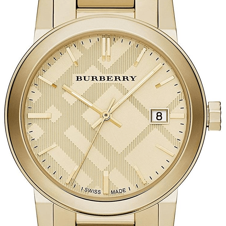 Burberry The City Gold Dial Gold Steel Strap Watch for Men - BU9038 Buy Now By Burberry