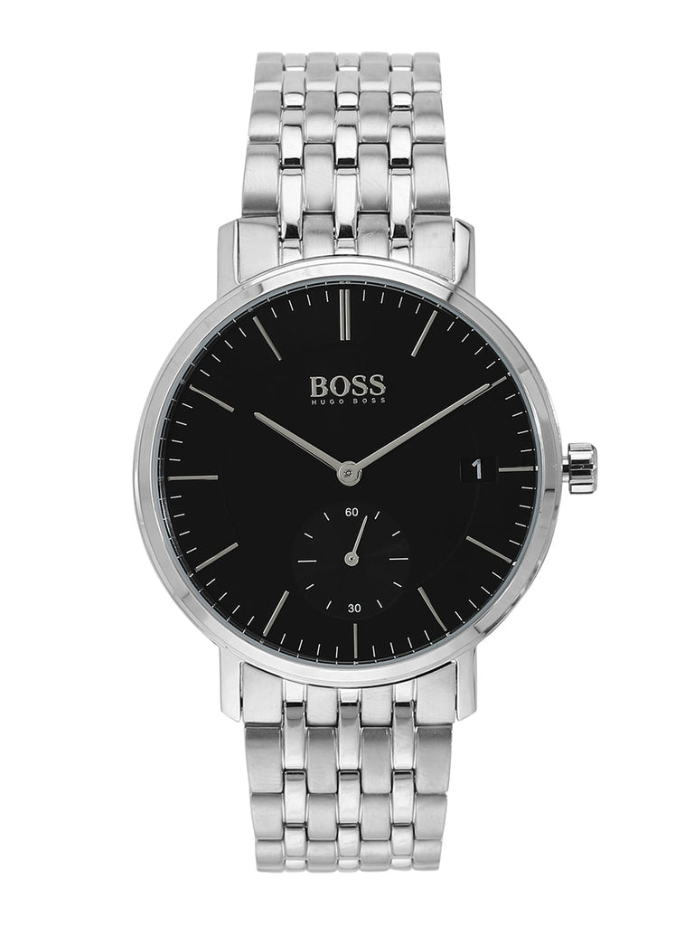 Hugo Boss Corporal Black Dial Silver Mesh Bracelet Watch for Men - 1513641 Buy Now By Hugo Boss