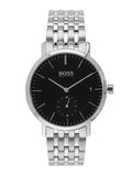 Hugo Boss Corporal Black Dial Silver Mesh Bracelet Watch for Men - 1513641 Buy Now By Hugo Boss