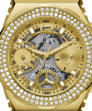 Guess Fusion Chronograph Gold Dial Gold Steel Strap Watch for Women - GW0552L2 Buy Now By Guess