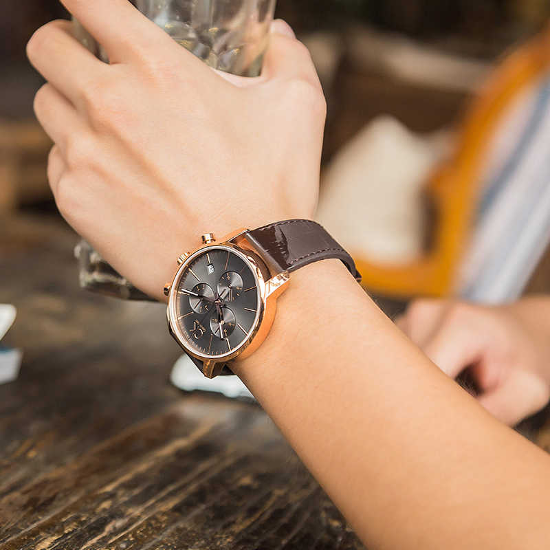 Calvin Klein City Chronograph Grey Dial Brown Leather Strap Watch for Men - K2G276G3 Buy Now By Calvin Klein