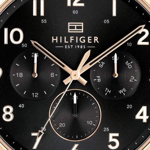 Tommy Hilfiger Daniel Black Dial Brown Leather Strap Watch for Men - 1710379 Buy Now By Tommy Hilfiger
