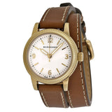 Burberry Utilitarian White Dial Brown Leather Strap Watch for Women - BU7850 Buy Now By Burberry