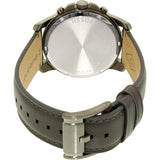 Fossil Grant Chronograph Gunmetal Grey Dial Grey Leather Strap Watch for Men - FS5183 Buy Now By Fossil