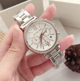 Michael Kors Sofie Chronograph Quartz White Dial Two Tone Steel Strap Watch For Women - MK6558 Buy Now By Michael Kors