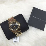 Marc Jacobs Amy Black Dial Gold Steel Strap Watch for Women - MBM3336 Buy Now By Marc Jacobs
