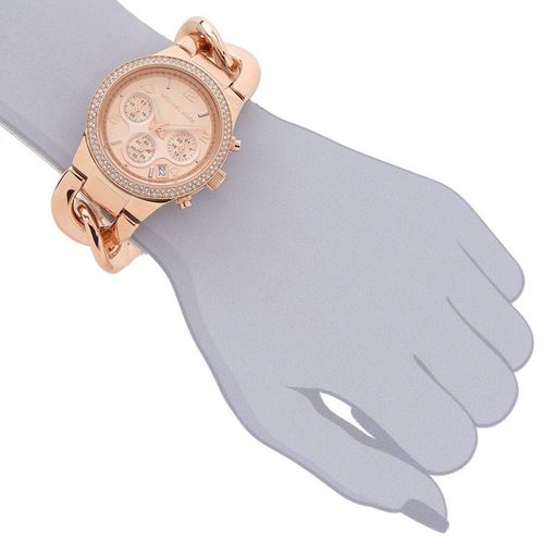 Michael Kors Runway Rose Gold Dial Rose Gold Steel Strap Watch for Women - MK3247 Buy Now By Michael Kors