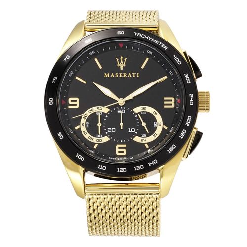 Maserati Traguardo 45mm Quartz Gold Black Dial Watch For Men - R8873612010 Buy Now By Maserati